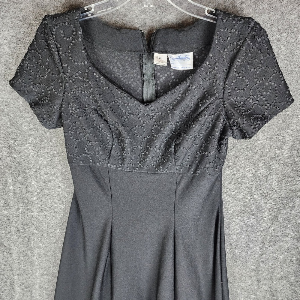 Southeastern Performance Apparel Melisma Dress Womens 4 Tall Black Beaded Maxi - Picture 3 of 10